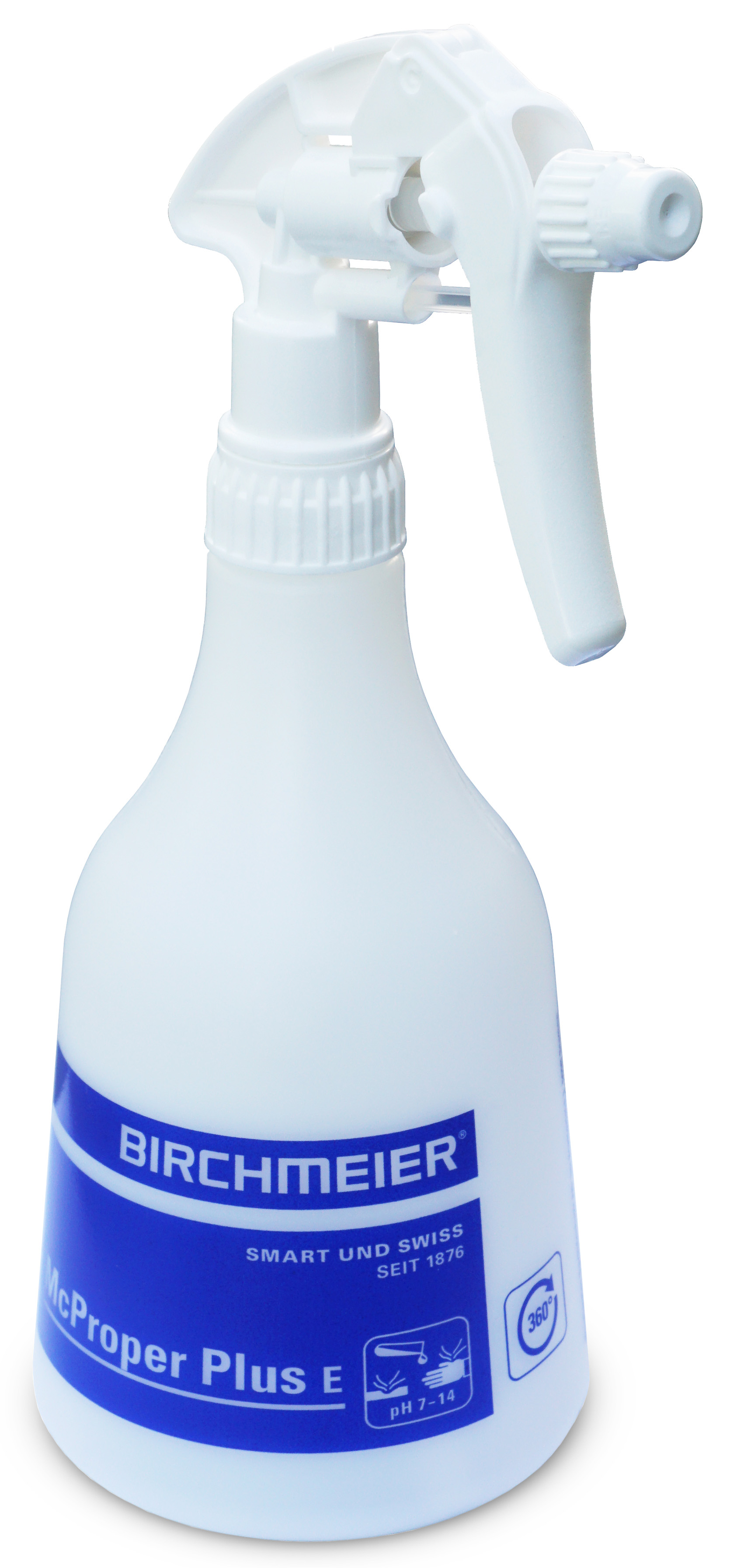 Sprayflaska McProper Plus E Handsprayflaksa McProper Plus E / 360° för alkaliska produkter från Birchmeier